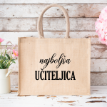 Personalizirana torba iz jute: najboljša učiteljica