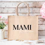 Personalizirana torba iz jute: mami in ime