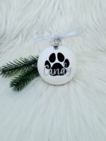 Personalizirana bunkica bela - okrasek za smrečico: tačka