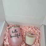 Darilni komplet: termo lonček in svečka