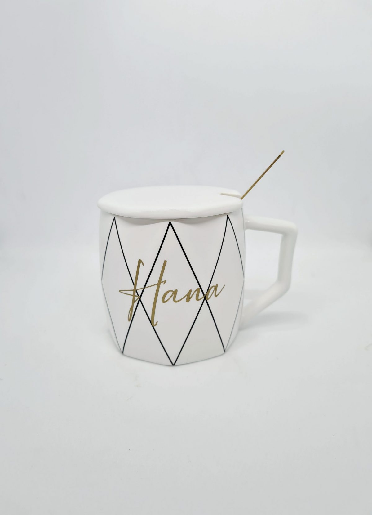 Darilni komplet: skodelica s pokrovom ter čajno žličko in parfum - slika 2