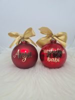 Personalizirana bunkica (okrasek za smrečico) - rdeča - slika 2