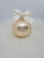 Personalizirana bunkica (okrasek za smrečico) - zlata