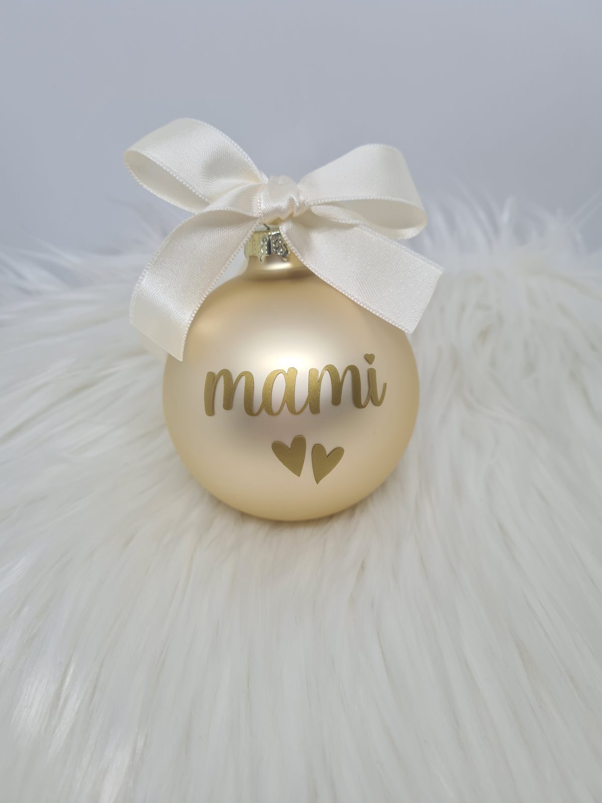 Personalizirana bunkica (okrasek za smrečico) - zlata - slika 3