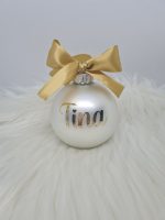 Personalizirana bunkica (okrasek za smrečico) - srebrna