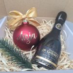 Darilni komplet: personalizirana bunkica rdeča in penina