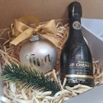 Darilni komplet: personalizirana bunkica srebrna in penina