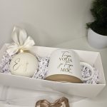 Darilni komplet: personalizirana bunkica in skodelica