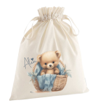 Personalizirana vreča za darila (žakelj): medvedek moder