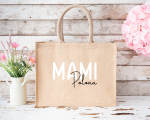 Personalizirana torba iz jute: mami in ime
