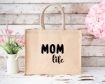 Personalizirana torba iz jute: mom life