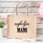 Personalizirana torba iz jute: najboljša mami