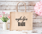 Personalizirana torba iz jute: najboljša babi