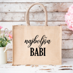 Personalizirana torba iz jute: najboljša babi