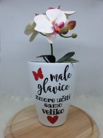 Keramičen cvetlični lonček za orhideje: male glavice
