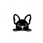 Nalepka kuža: francoski buldog