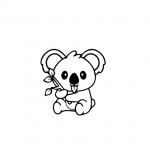 Stenska nalepka: koala
