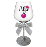 Kozarec poljubna barvna kombinacija - ime, srček in krona - slika 3