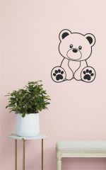 Stenska nalepka: medvedek - slika 3