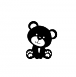 Stenska nalepka: medvedek