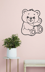 Stenska nalepka: medvedek - slika 3