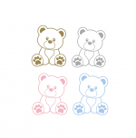 Stenska nalepka: medvedek - slika 2