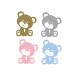 Stenska nalepka: medvedek - slika 2