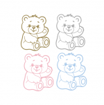 Stenska nalepka: medvedek - slika 2