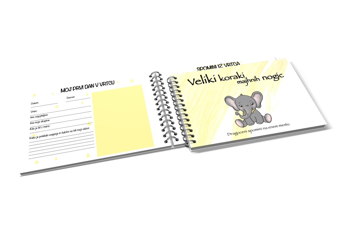 Otroški album rumen: možnost personalizacije platnice - slika 3