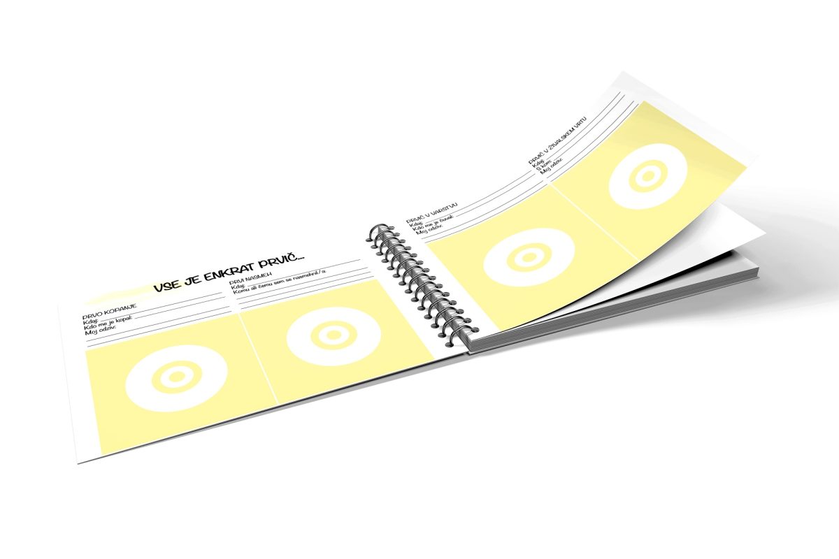 Otroški album rumen: možnost personalizacije platnice - slika 2