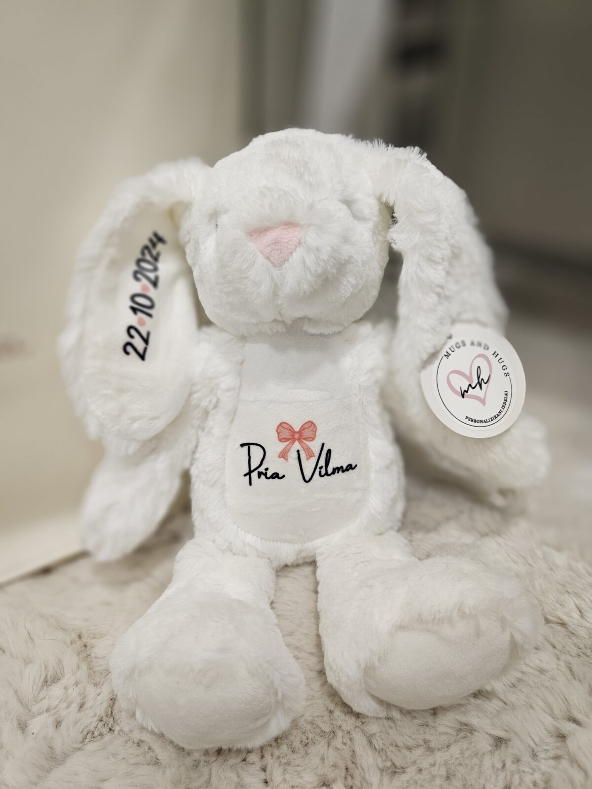 Personaliziran zajček bel - slika 4