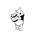 Stenska nalepka: medvedek Pooh