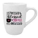 Skodelica stressed, blessed, coffee obsessed