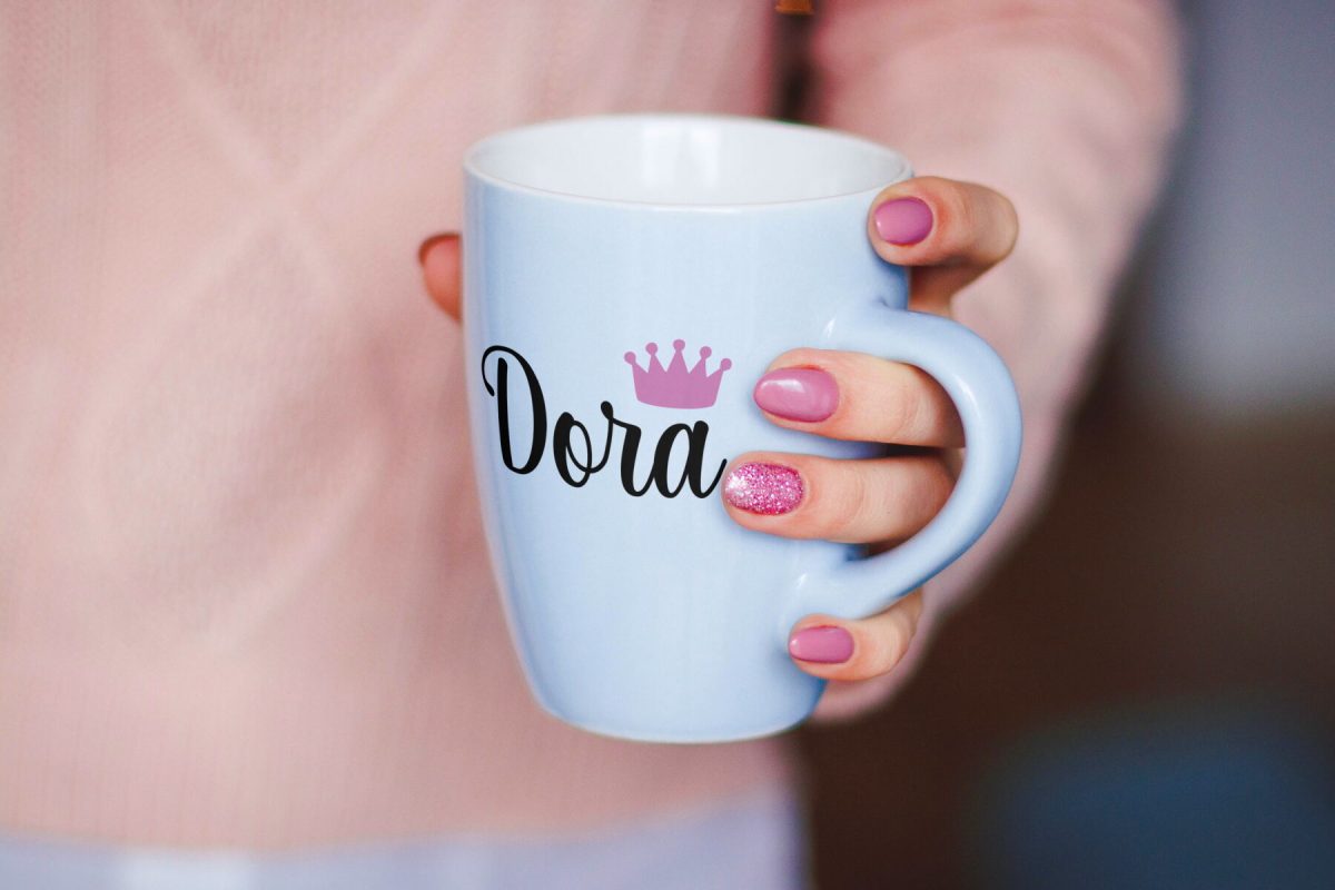 Skodelica personalizirano ime in krona - slika 2