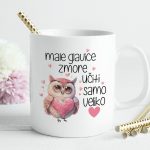 Skodelica male glavice zmore učiti samo veliko srce