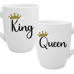 Komplet skodelic king, queen