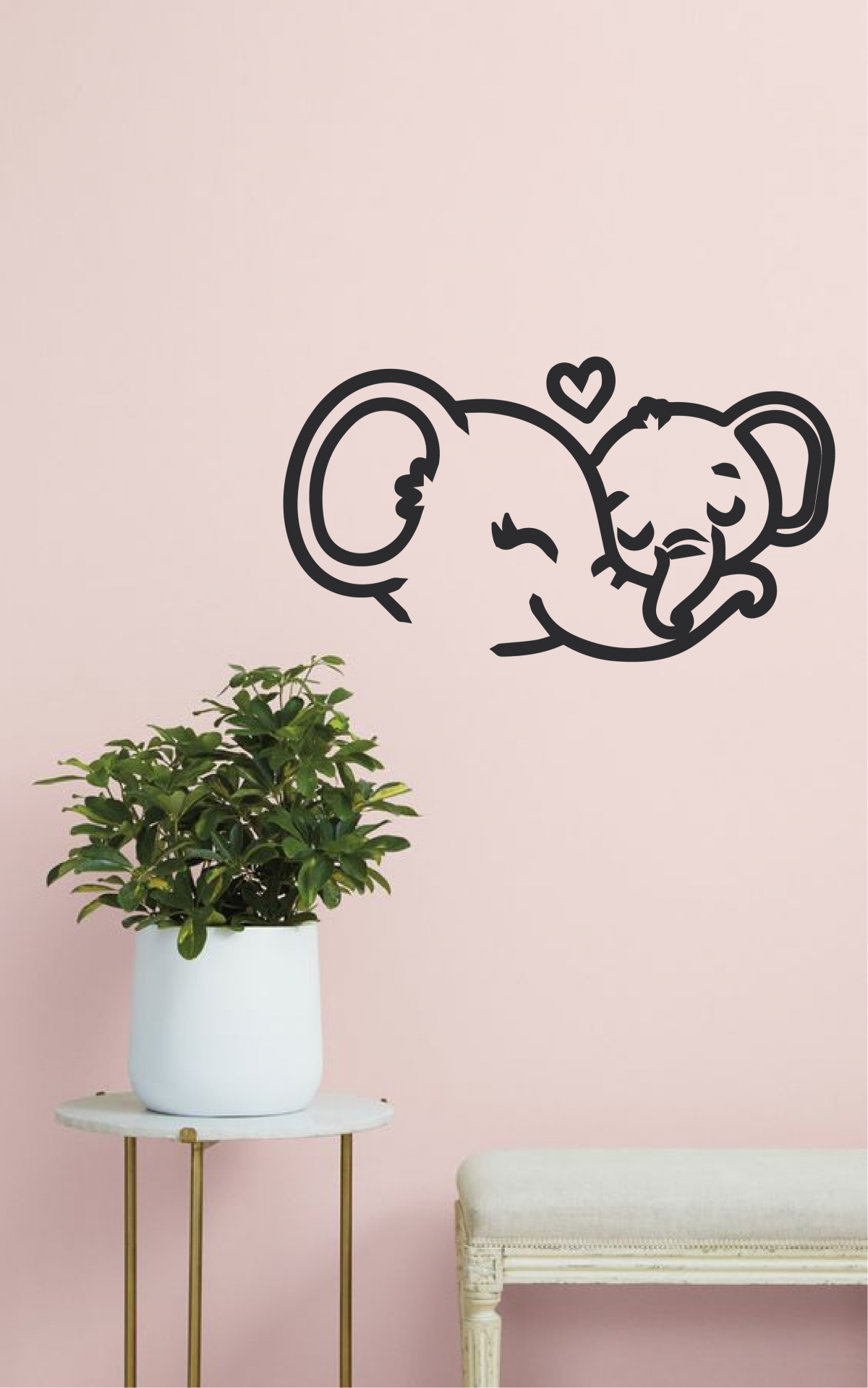 Stenska nalepka: slončka - slika 3