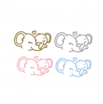 Stenska nalepka: slončka - slika 2