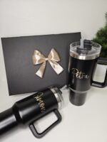 Darilni komplet: 2 termo lončka tumbler - personaliziran napis