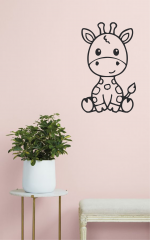 Stenska nalepka: žirafa - slika 3