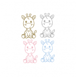 Stenska nalepka: žirafa - slika 2