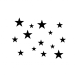 Stenske nalepke: zvezdice